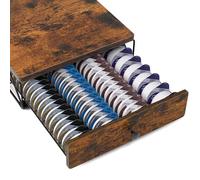 Coffee Pods Holder for Tassimo 64 Capsules, Coffee Pod Storage with Vintage Top for Tassimo Machine, Non-Slip, Anti-Vibration Design Pod Station Organizer (not included pods)