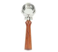 Coffee Portafilter 54mm Stainless Steel Double Spouts Portafilter with Solid Wood Handle for 870 880 Coffee Machine Universal 8 Series (F Rosewood)