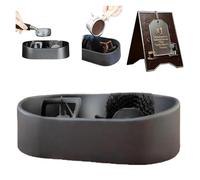 Coffee Portafilter Cleaning Kit 51/53/58mm,Premium Espresso Clean Holder With Precision Deep-Clean Brush & Anti-spill Grounds Tray,Barista Tools For Home & Café(1pcs)