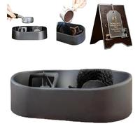 Coffee Portafilter Cleaning Kit,Electric Cleaning Station, Automatic Knock Box Cleaner, Professional Espresso Deep-Clean Kit with Stable Holder & Anti-Spill Grounds Tray. Fits 51/53/58mm (1PC)