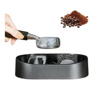 Coffee Portafilter Cleaning Kit, Espresso Portafilter Cleaning Holder, Premium Espresso Clean Holder, With Precision Deep-Clean Brush & Anti-Spill Grounds Tray, For 51/53/58mm Barista (1pcs)