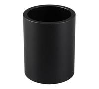 Coffee Portafilter Cup Aluminum Exquisite Craftsmanship Coffee Brush Utensils Storage Cup for Coffee Shop Home Kitchen (Black)