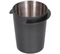 Coffee Portafilter Dosing Cup, 58mm Stainless Steel Coffee Dosing Cup Powder Feeder Part for 58mm Espresso Machine Accessories, for Baristas, Home, Café (Black)