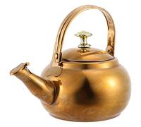 Coffee Pot Tea Whistle Stainless Steel Stove Gas Small Teapot Coffee Hot Water Metal Coffee Pot (Black)
