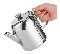 Coffee Pot Teapot Stainless Steel Kettle Cold Short Spout for Hotel Restaurant (32 Ounces (About 850ML))