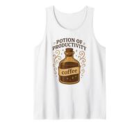 Coffee Potion of Productivity Funny Caffeine Vintage Magic Tank Top