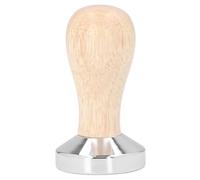 Coffee Powder Hammer,49mm Stainless Steel Espresso Press Tamper Detachable Flat Coffee Tamper Press Hammer Refillable Accessories with Wooden Handle for Home Office Shop Barista Machines