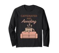 Coffee Powered Introvert Caffeine Armor Antisocial Humor Long Sleeve T-Shirt
