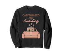 Coffee Powered Introvert Caffeine Armor Antisocial Humor Sweatshirt