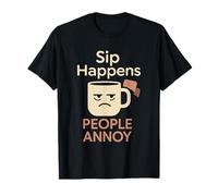 Coffee Powered Introvert Caffeine Armor Antisocial Humor T-Shirt