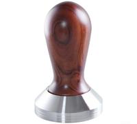 Coffee Press With Wooden Handle For Italian Espresso Machine Stainless Steel Base Kitchen Accessory Red Color 51mm Size(51mm red)