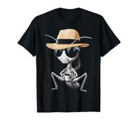 Coffee Print Sunglasses Motif Locust T-Shirt
