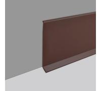 Coffee PVC Skirting Board Trim Self-Adhesive,Flexible Skirting Boards Covers,Peel and Stick Wall Base Board Moulding Strip,Baseboard Molding Tape(6M L,10cm W)