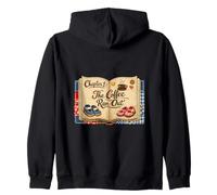 Coffee Ran Out Book Baby Shoes Morning Routine Patchwork St Zip Hoodie