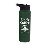 Coffee Reanimating My Garden Goth Pentagram Stainless Steel Insulated Water Bottle