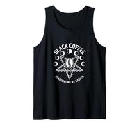 Coffee Reanimating My Garden Goth Pentagram Tank Top