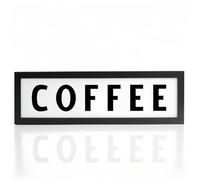 Coffee RGB LED Neon Lightbox Wall Mountable Pulsing Remote Control Light Sign Illuminated Lights for Recording Studio Cinema Libraries Cafes Home Company USB Powered
