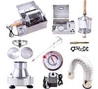 Coffee Roaster 300℃, 1200W, 400g Capacity, 10-60rpm, Quartz Glass Drum, High-Temperature Resistance for Home or Commercial Use