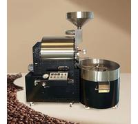 Coffee Roaster Electric, 2kg Capacity Semi Hot Air Equipment for Café and Home Coffee Processing, PLC Controlled Roasting Machine