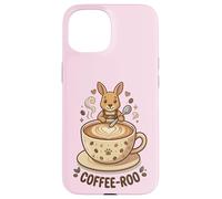 Coffee-Roo Kangaroo Coffee Lover Cute Pun T-Shirt Case for iPhone 15