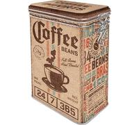 Nostalgic-Art Retro Coffee Canister 1.3 Litre Coffee Sack - Gift Idea for Coffee Fans Tin Tin with Aroma Lid Vintage Design