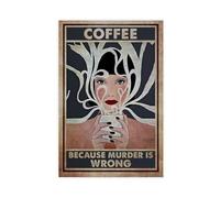 Coffee Satire Quote Art Poster Canvas Poster Bedroom Decor Landscape Office Room Decor Gift 20x30inch(50x75cm)