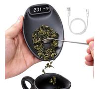 Coffee Scale Mini Precise Rechargeable Digital Portable Tool | Baking Measuring Tool for Kitchen Food Bean Loose Leaf Tea Cafe Baking Brewing Craft Drink Powde Home black