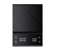 Coffee Scale, Timer Function, Digital Display, Maximum Weighing 3kg, Accuracy 0.1g Food Kitchen Gram Weight Small Balance(Black)