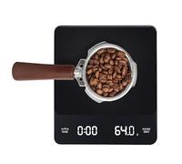 Coffee Scale with Timer - Rechargeable Mini Coffee Scales with LED Display & 0.1g/3KG High Precision, Portable Digital Kitchen Scale for Coffee, Labs, Jewellers, Gold, Food