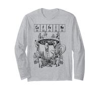 Coffee Science Periodic Table of Elements Caffeine Scientist Long Sleeve T-Shirt