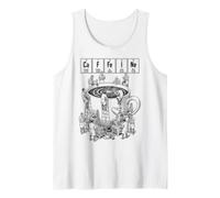 Coffee Science Periodic Table of Elements Caffeine Scientist Tank Top