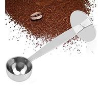 Coffee Scoop, Espresso Stand Coffee Measure Tamper Spoon Stainless Steel Coffee Tea Tools Measuring Tamping Dual-purpose Scoop for Measuring Coffee Protein Powder Spices
