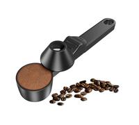 Coffee Scoop & Funnel for Reusable K Cup Refillable Coffee Pods, Coffee Measuring Spoon 2 Tablespoon Capacity, Scoop with Funnel for Ground Coffee, Protein Powder, Tea (Black, 1 Pack)
