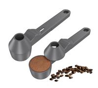 Coffee Scoop & Funnel for Reusable K Cup Refillable Coffee Pods, Coffee Measuring Spoon 2 Tablespoon Capacity, Scoop with Funnel for Ground Coffee, Protein Powder, Tea (Grey, 2 Pack)