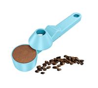 Coffee Scoop & Funnel for Reusable K Cup Refillable Coffee Pods, Coffee Measuring Spoon 2 Tablespoon Capacity, Scoop with Funnel for Ground Coffee, Protein Powder, Tea (Blue, 1 Pack)