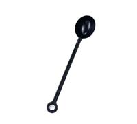 Coffee Scoop Long Handle Measuring Spoon Non-Slip Baking Tools 10g Plastic Coffee Scoop Hangable Coffee/Black Sugar Restaurant(Black-L)