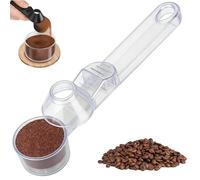 Coffee Scoop & Scoop Funnel Set - Universal Fit Scoop Funnel for Powder - Coffee Scoops and Funnel - Precision Pro Funnel Scoops with Accurate Dimensions (White)