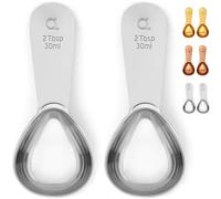 Coffee Scoop (Set of 2) by Apace - 2 Tablespoon (Tbsp) - The Best Stainless Steel Measuring Spoons for Coffee, Tea, and More