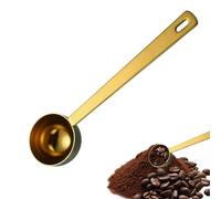 Coffee Scoop Stainless Steel 15ml Measuring Spoon Long Handle Gold Tablespoon Scoop for Collagen Supplements Protein Milk Fruit Powder Loose Tea Sugar Flour