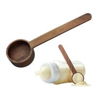 Coffee Scoop - Wooden Spoon Scoop Accurate Measuriing | Wooden Sugar Scooop with | Sottomespoon Scoops | Measuring Scoops for Cooffee, Tea and Fo