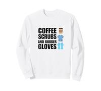 Coffee Scrubs Medical Student Worker Nursing School Grad Sweatshirt