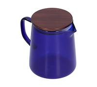 Coffee Server with Unique Lid, 500ml Capacity (Blue) | High borosilicate glass, Safe for hot and cold liquids, Easy to clean, Ideal for home or office