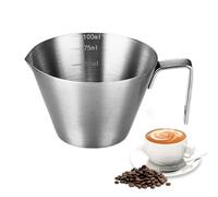 Coffee Shot Measurement: Metal Cup, Practical Scale Handling | Precise Pouring Cup For Single Or Double Shots, Excellent For Cafes With A Convenient Grip And A Const
