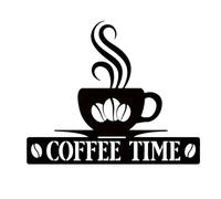 Coffee Sign - Coffee Wall Art, 30x204.8CM Metal Wall Art, Metal Bar Signs, Hanging Bar Sign with Cup and Beans, Art Decoration for Home Station Shop Corner Accessories, Gift for Everyone Who Loves