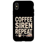 Coffee Siren Repeat EMS Paramedic Ambulance Case for iPhone X/XS