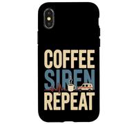 Coffee Siren Repeat EMS Paramedic Ambulance Case for iPhone X/XS