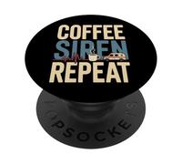 Coffee Siren Repeat EMS Paramedic Ambulance PopSockets Adhesive PopGrip