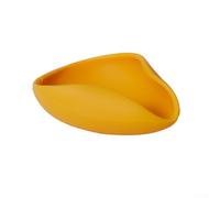 Coffee-Specific Silicone Weighing Dish with Spill-Proof Curved Rim, Ergonomic Form, and Non-Moving Base for Accuracy (yellow)