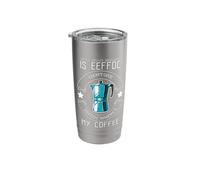 Coffee Spelled Backwards is Eeffoc Coffee Lover's Stainless Steel Insulated Tumbler