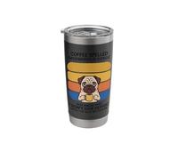 Coffee Spelled Backwards is Eeffoc Funny Dog Lovers Casual W Stainless Steel Insulated Tumbler